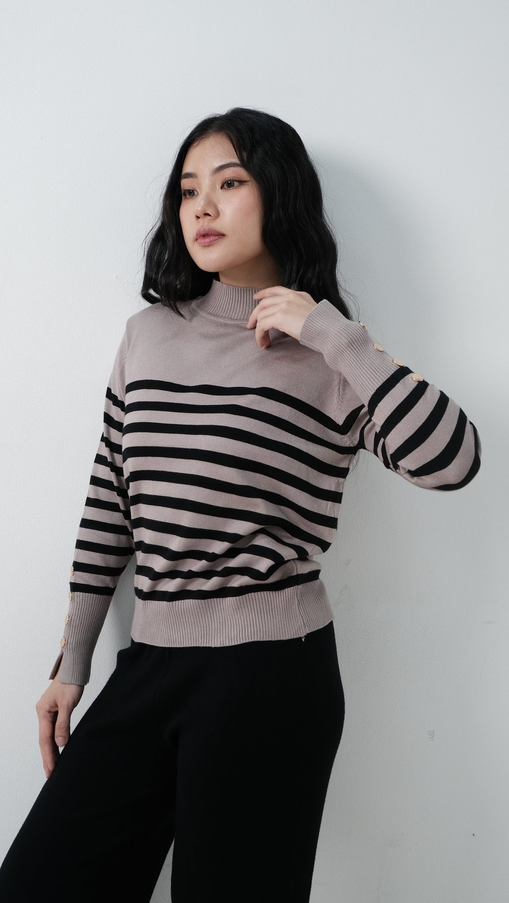 S&L Wear striped knit editorial